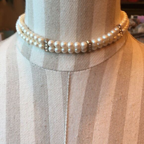 CRYSTAL PEAL Adjustable Costume Choker! - Picture 4 of 9